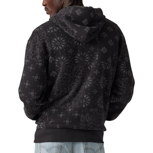 리바이스 Mens Jensen Relaxed Fit Bandana Print Long Sleeve Hoodie