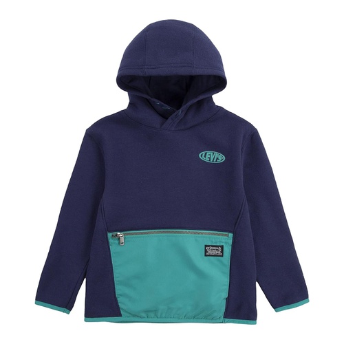 리바이스 Levis Kids Nylon Pocket Pullover Hoodie (Little Kids)