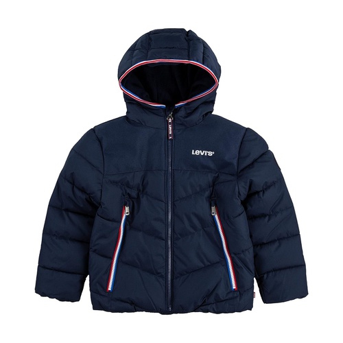 리바이스 Levis Kids Mix Media Puffer (Little Kids)