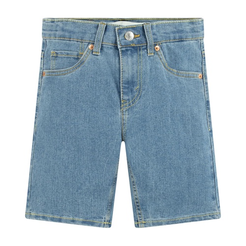 리바이스 Levis Kids Classic Slim Fit Denim Shorts (Big Kid)