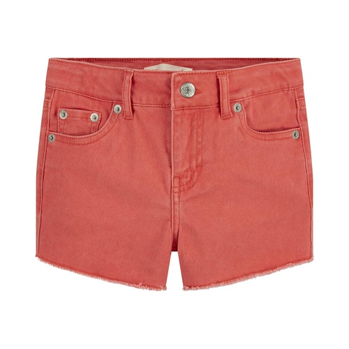 리바이스 Levis Kids Girlfriend Fit Printed Color Shorty Shorts (Little Kids)