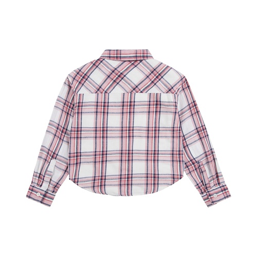 리바이스 Levis Kids Long Sleeve Sherpa Lined Flannel Top (Big Kids)