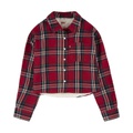 Levis Kids Long Sleeve Sherpa Lined Flannel Top (Big Kids)