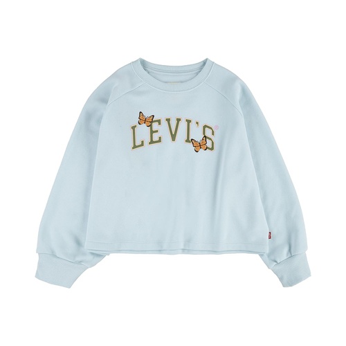 리바이스 Levis Kids Raglan Meet and Greet Crew (Big Kids)