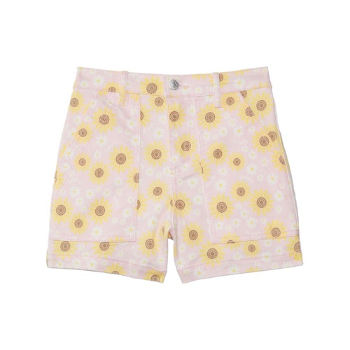 리바이스 Levis Kids High-Rise Twill Shorts (Big Kid)