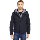 Mens Levis Two-Pocket Hoodie with Zip Out Jersey Bib/Hood and Sherpa Lining