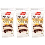 Liebers Rice Cakes Dark Chocolate Coated Rice Cakes, Kosher Certified, 3.1 Oz (Pack of 3, Total of 9.3 Oz)