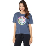 Life is Good Tie-Dye Coin Boxy Crusher Tee