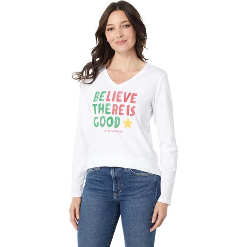  Life is Good Be The Good Star Long Sleeve Crusher Tee