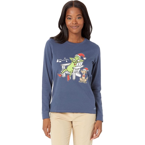  Life is Good Grinch and Max Keep It Simple Long Sleeve Crusher Tee