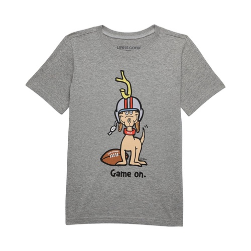  Life is Good Game On Football Max Short Sleeve Crusher Tee (Toddleru002FLittle Kidsu002FBig Kids)