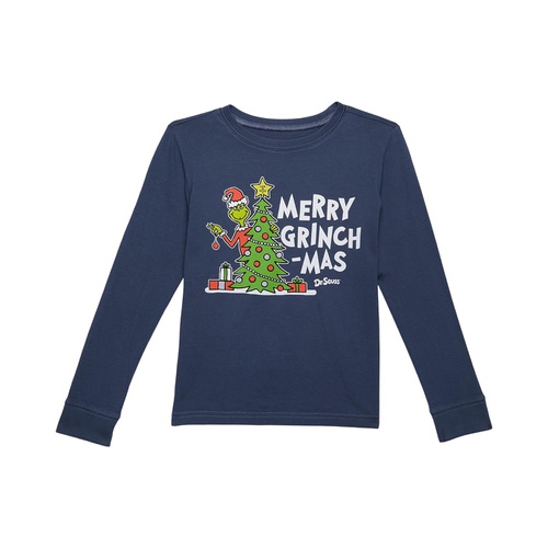  Life is Good Grinch Merry Grinchmas Tree Long Sleeve Tee (Toddleru002FLittle Kidsu002FBig Kids)