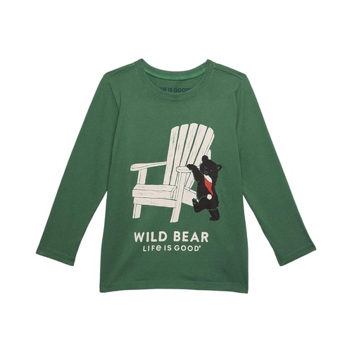  Life is Good Holiday Adirondack Bear Long Sleeve Crusher Tee (Toddler)