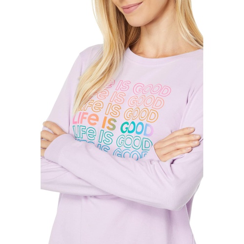  Life is Good LIG Multi-Stack Long Sleeve Crusher Tee