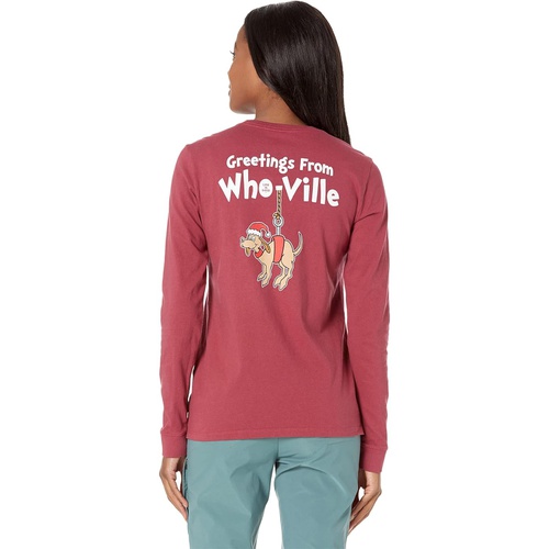  Life is Good Greetings From Who-ville Long Sleeve Crusher Tee
