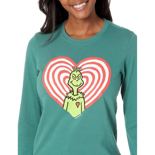  Life is Good Grinch Turn Up The Love Long Sleeve Crusher Tee