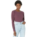 Lilla P Puff Sleeve Textured Waffle Boatneck