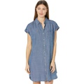 Lilla P Button-Down Chambray Shirtdress