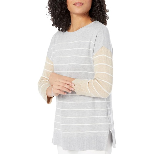  Lilla P Color-Blocked Boatneck Sweater