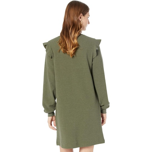  Lilla P Ruffle Cap Long Sleeve Dress