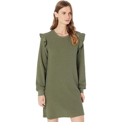  Lilla P Ruffle Cap Long Sleeve Dress