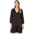 Lilla P Flame Modal 3u002F4 Sleeve Shirred Raglan Dress