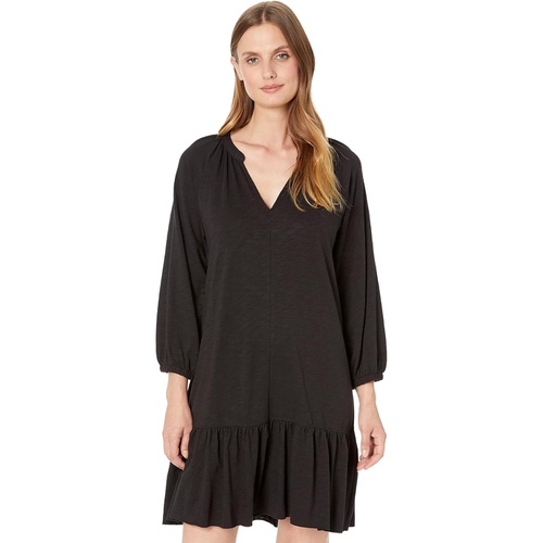  Lilla P Flame Modal 3u002F4 Sleeve Shirred Raglan Dress