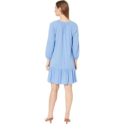  Lilla P Flame Modal 3u002F4 Sleeve Shirred Raglan Dress