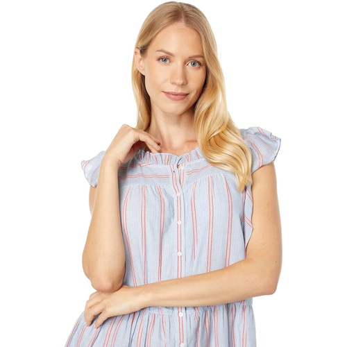  Lilla P Button-Down Peplum Dress