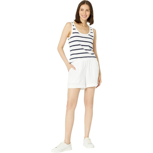  Lilla P Striped Slub Scoop Neck Tank