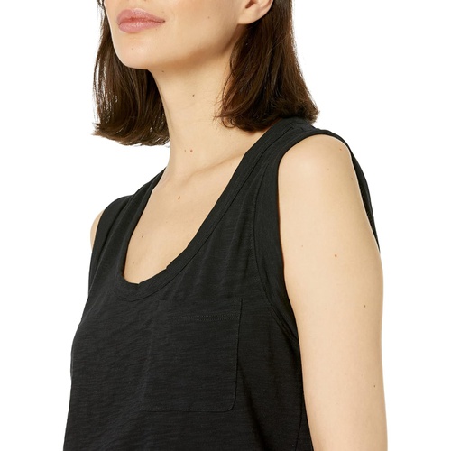  Lilla P Sleeveless Scoop Neck Tank in Loose Knit Slub