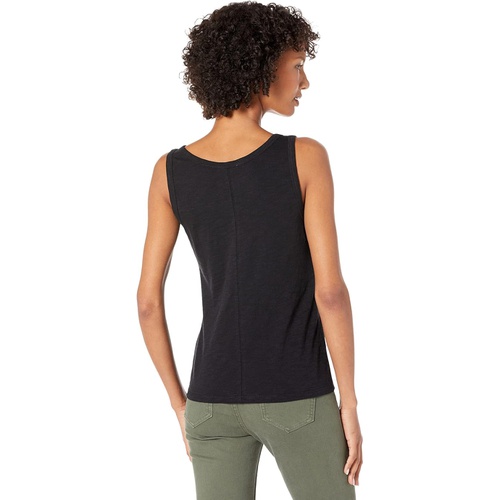  Lilla P Scoop Neck Tank in Loose Knit Slub