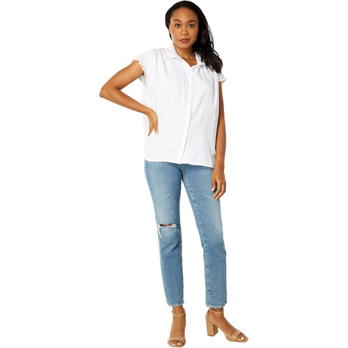  Lilla P Double Gauze Boxy Button-Down Shirt