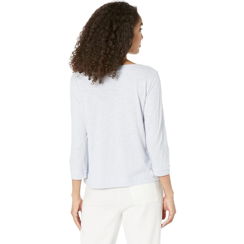  Lilla P 3u002F4 Sleeve Flame Modal Seamed Boatneck Tee