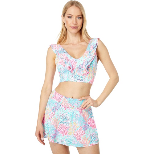  Lilly Pulitzer Sucre Ruffle Sports Bra