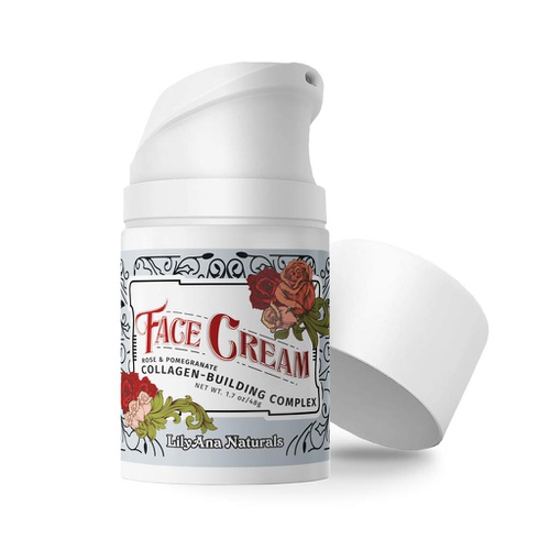  LilyAna Naturals Face Cream Moisturizer for Women - Anti-Aging Wrinkle Cream for Face, Face Moisturizer For Dry Skin, Dark Spot Brightening, Rose and Pomegranate Extracts - 1.7oz