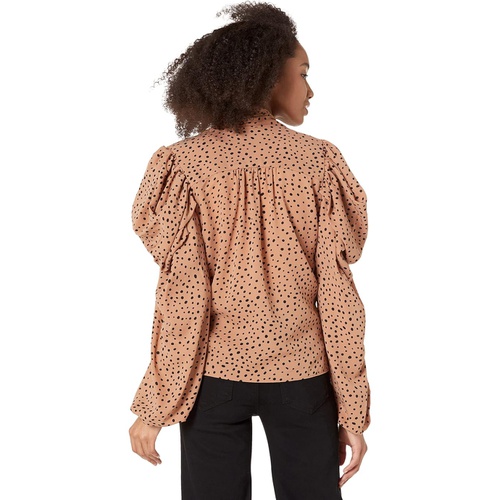  line and dot Hazel Polka Dot Blouse