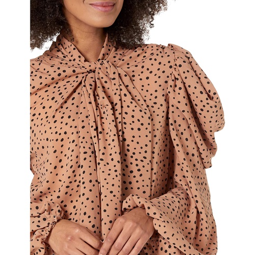  line and dot Hazel Polka Dot Blouse