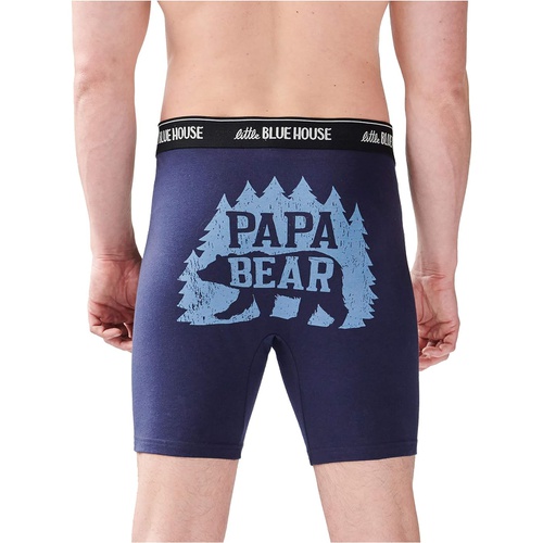  Little Blue House by Hatley Woods Papa Bear Boxer Brief