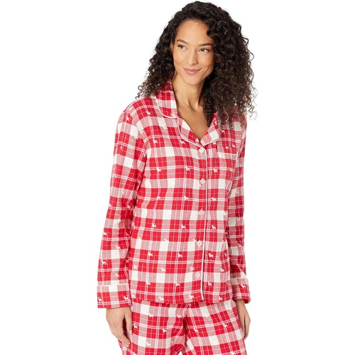  Little Blue House by Hatley Woofing Plaid Flannel Pajama Set