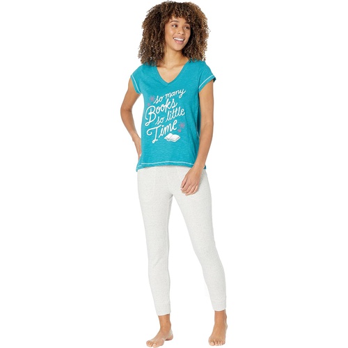  Little Blue House by Hatley Book Club V-Neck Tee