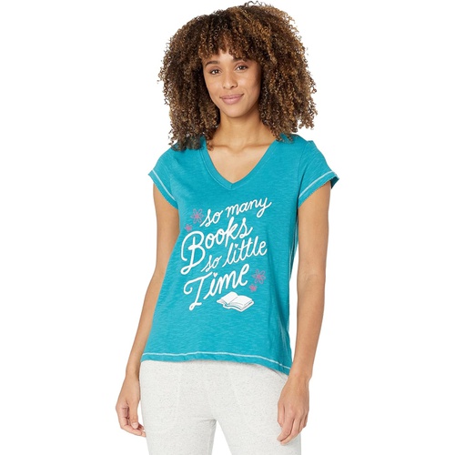  Little Blue House by Hatley Book Club V-Neck Tee