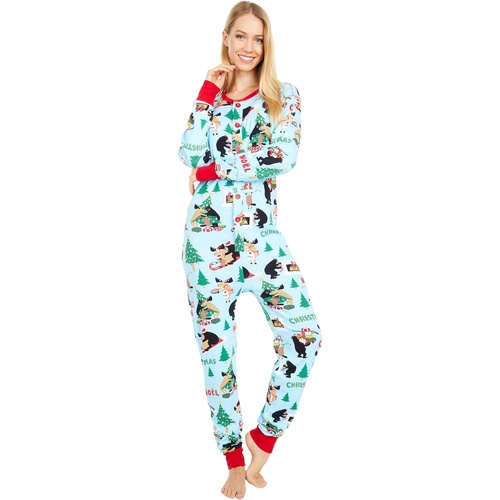  Little Blue House by Hatley Wild About Christmas Adult Union Suit One-Piece