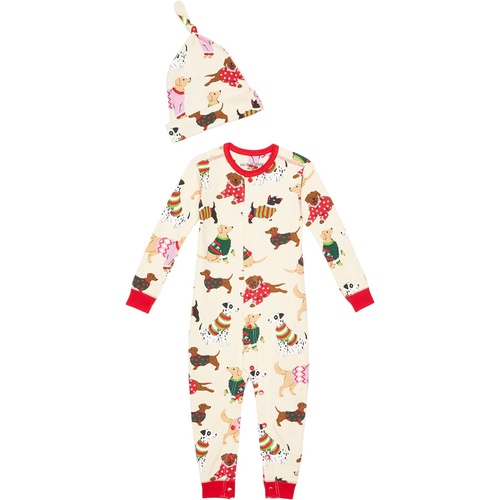  Little Blue House by Hatley Kids Woofing Christmas Coverall & Hat (Infant)