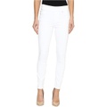 Liverpool Sienna Pull-On Ankle Slub Stretch Twill in Bright White