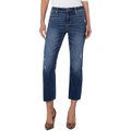 Liverpool Kennedy Crop Straight Eco Jeans w/ Cut Hem 27 in Wateree