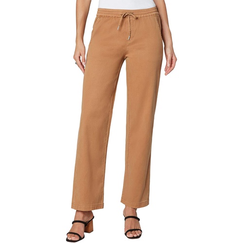  Liverpool Drawstring Palazzo Pants in Stretch Cotton Dobby in Maple Sugar