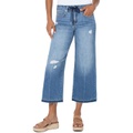 Liverpool Knit Back Wide Leg Jeans in Glacier