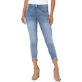 Liverpool Gia Glider Pull-On Crop Skinny wu002F Fray Hem in Sunset Hills