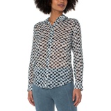 Liverpool Button-Up Woven Blouse
